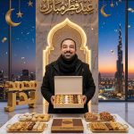 تصميم صورة تهنئة عيد الفطر المبارك